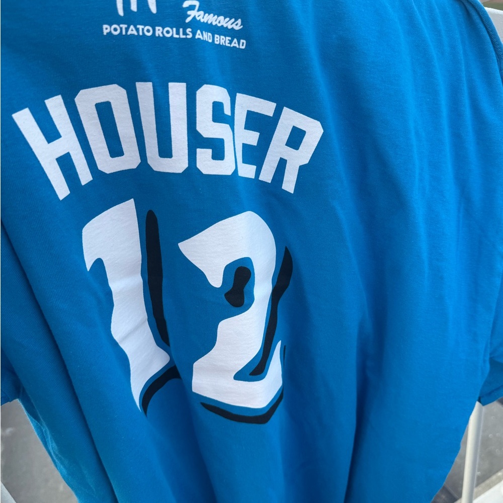 ***RESERVED***Blue Graphic T-Shirt with White Print